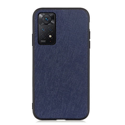 Handyhülle Hülle Luxus Leder Schutzhülle B03H für Xiaomi Redmi Note 11 Pro 4G Blau