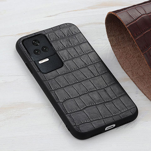 Handyhülle Hülle Luxus Leder Schutzhülle B04H für Xiaomi Redmi K40S 5G Schwarz