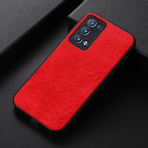 Handyhülle Hülle Luxus Leder Schutzhülle B05H für Oppo Reno6 Pro+ Plus 5G Rot