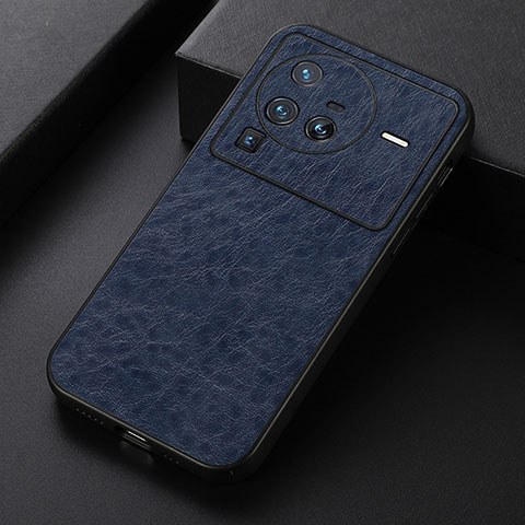 Handyhülle Hülle Luxus Leder Schutzhülle B05H für Vivo X80 Pro 5G Blau