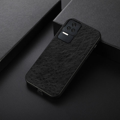 Handyhülle Hülle Luxus Leder Schutzhülle B05H für Xiaomi Poco F4 5G Schwarz