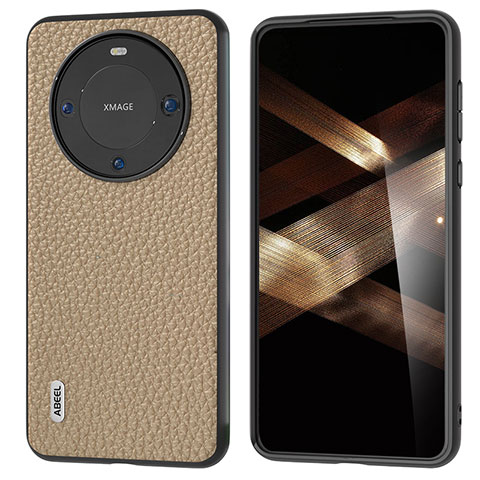 Handyhülle Hülle Luxus Leder Schutzhülle B07H für Huawei Mate 60 Braun