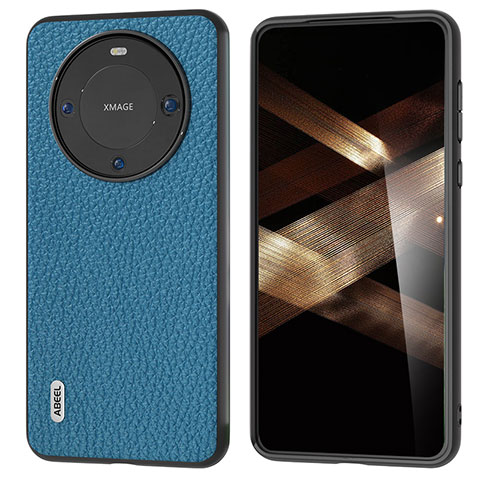 Handyhülle Hülle Luxus Leder Schutzhülle B07H für Huawei Mate 60 Pro+ Plus Blau