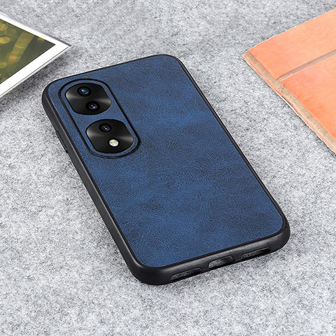 Handyhülle Hülle Luxus Leder Schutzhülle B08H für Huawei Honor 70 Pro+ Plus 5G Blau