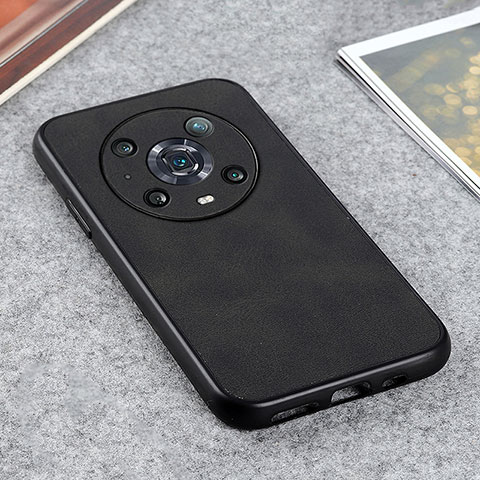 Handyhülle Hülle Luxus Leder Schutzhülle B08H für Huawei Honor Magic4 Pro 5G Schwarz