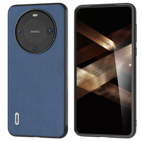 Handyhülle Hülle Luxus Leder Schutzhülle B08H für Huawei Mate 60 Blau