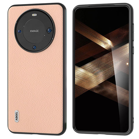 Handyhülle Hülle Luxus Leder Schutzhülle B08H für Huawei Mate 60 Pro Kahki