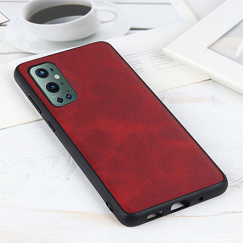 Handyhülle Hülle Luxus Leder Schutzhülle B08H für OnePlus 9 Pro 5G Rot