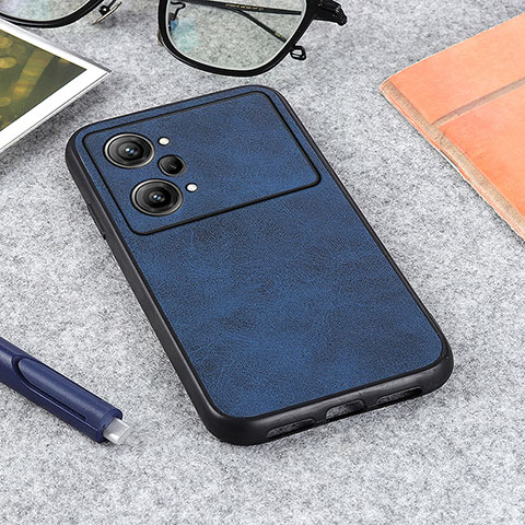 Handyhülle Hülle Luxus Leder Schutzhülle B08H für Oppo K10 Pro 5G Blau