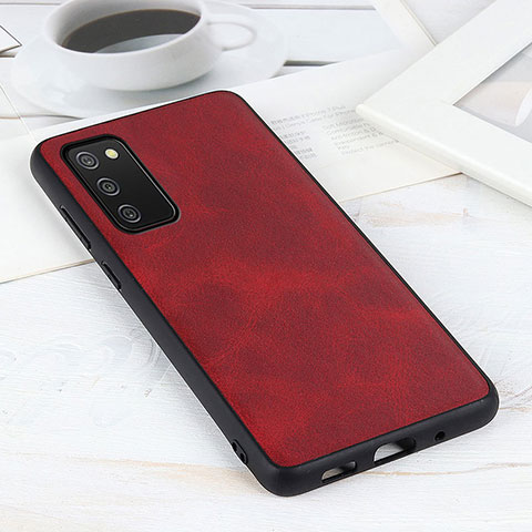 Handyhülle Hülle Luxus Leder Schutzhülle B08H für Samsung Galaxy F02S SM-E025F Rot