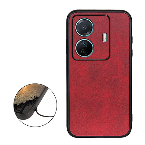 Handyhülle Hülle Luxus Leder Schutzhülle B08H für Vivo iQOO Z6 Pro 5G Rot