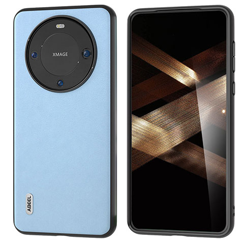 Handyhülle Hülle Luxus Leder Schutzhülle BH1 für Huawei Mate 60 Pro Hellblau