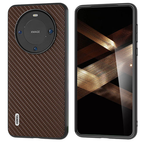 Handyhülle Hülle Luxus Leder Schutzhülle BH3 für Huawei Mate 60 Braun