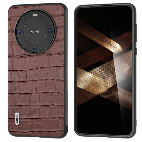 Handyhülle Hülle Luxus Leder Schutzhülle BH4 für Huawei Mate 60 Braun