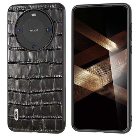 Handyhülle Hülle Luxus Leder Schutzhülle BH4 für Huawei Mate 60 Pro+ Plus Schwarz