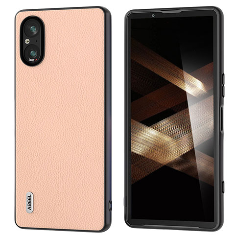 Handyhülle Hülle Luxus Leder Schutzhülle BH4 für Sony Xperia 5 V Rosa