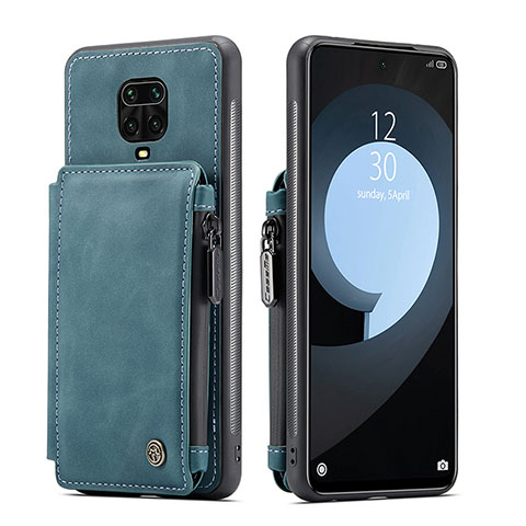 Handyhülle Hülle Luxus Leder Schutzhülle C01S für Xiaomi Poco M2 Pro Blau