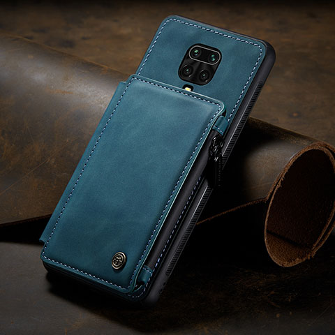Handyhülle Hülle Luxus Leder Schutzhülle C02S für Xiaomi Poco M2 Pro Blau