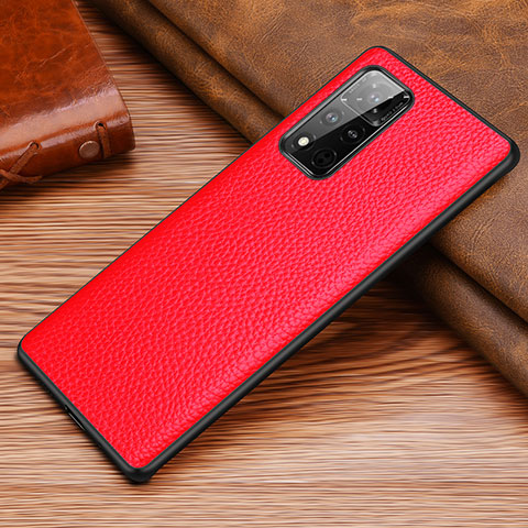 Handyhülle Hülle Luxus Leder Schutzhülle DL1 für Huawei Honor V40 5G Rot