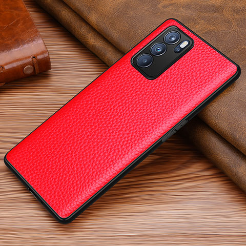 Handyhülle Hülle Luxus Leder Schutzhülle DL1 für Oppo Reno6 5G Rot