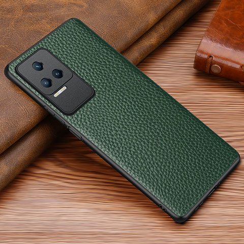 Handyhülle Hülle Luxus Leder Schutzhülle DL1 für Xiaomi Poco F4 5G Grün