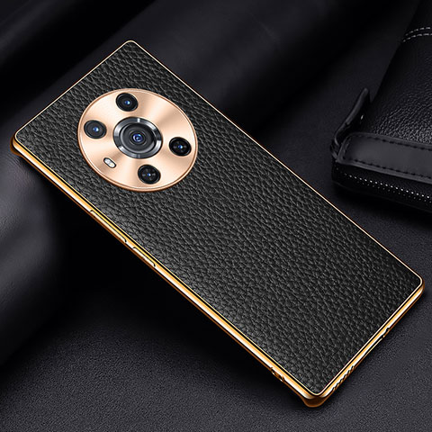 Handyhülle Hülle Luxus Leder Schutzhülle DL2 für Huawei Honor Magic3 5G Schwarz