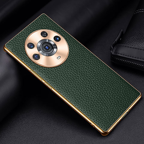 Handyhülle Hülle Luxus Leder Schutzhülle DL2 für Huawei Honor Magic3 Pro 5G Grün