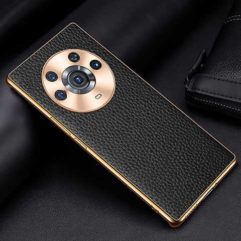 Handyhülle Hülle Luxus Leder Schutzhülle DL2 für Huawei Honor Magic3 Pro 5G Schwarz