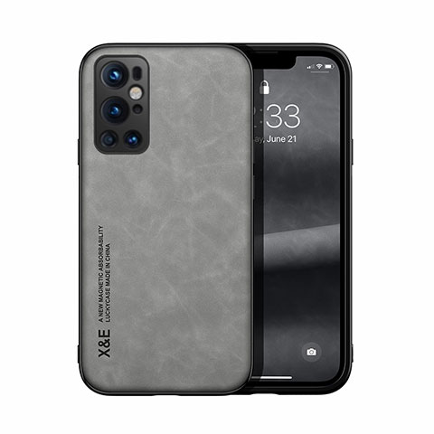 Handyhülle Hülle Luxus Leder Schutzhülle DY1 für OnePlus 9 Pro 5G Grau