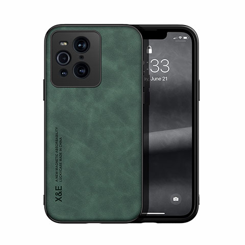 Handyhülle Hülle Luxus Leder Schutzhülle DY1 für Oppo Find X3 Pro 5G Grün