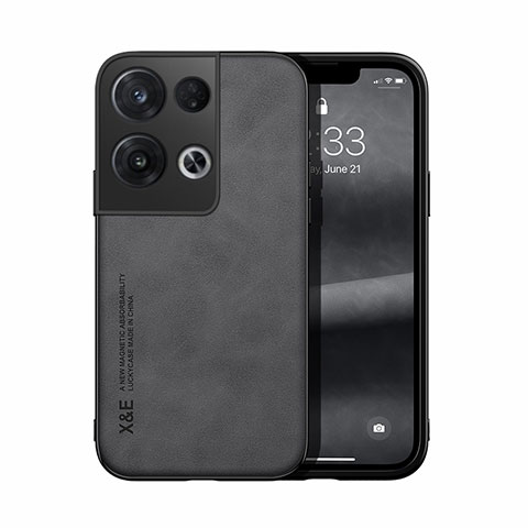 Handyhülle Hülle Luxus Leder Schutzhülle DY1 für Oppo Reno8 Pro+ Plus 5G Schwarz