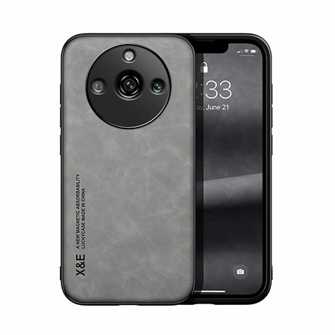 Handyhülle Hülle Luxus Leder Schutzhülle DY1 für Realme 11 Pro 5G Grau