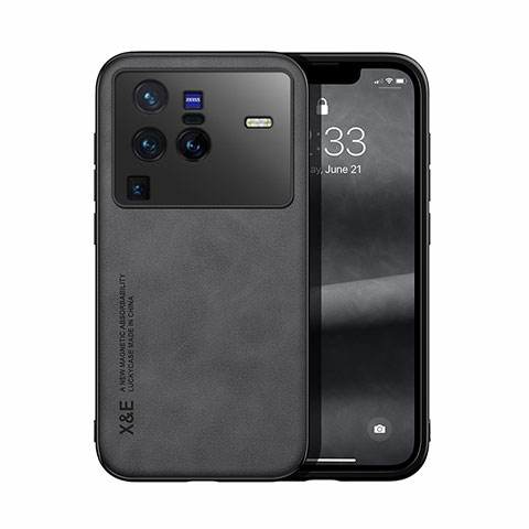 Handyhülle Hülle Luxus Leder Schutzhülle DY1 für Vivo X80 Pro 5G Schwarz