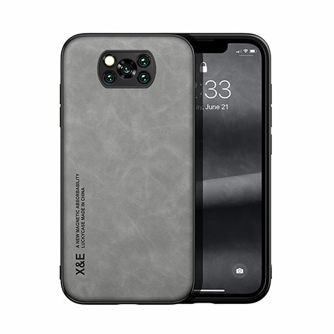 Handyhülle Hülle Luxus Leder Schutzhülle DY1 für Xiaomi Poco X3 Pro Grau