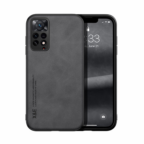 Handyhülle Hülle Luxus Leder Schutzhülle DY1 für Xiaomi Redmi Note 11 Pro 4G Schwarz