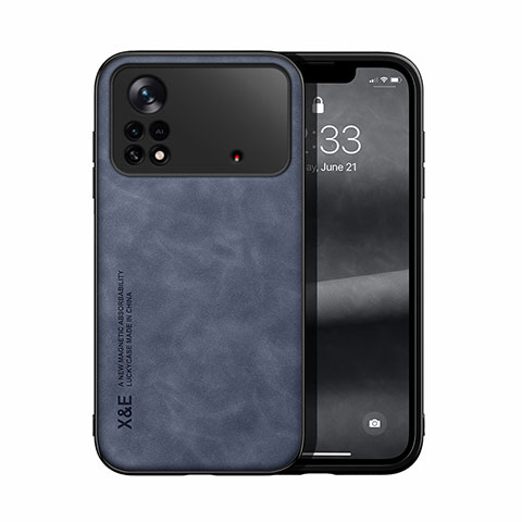 Handyhülle Hülle Luxus Leder Schutzhülle DY1 für Xiaomi Redmi Note 11E Pro 5G Blau