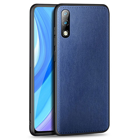 Handyhülle Hülle Luxus Leder Schutzhülle für Huawei Enjoy 10 Blau