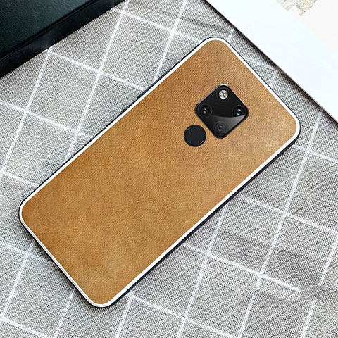 Handyhülle Hülle Luxus Leder Schutzhülle für Huawei Mate 20 Orange