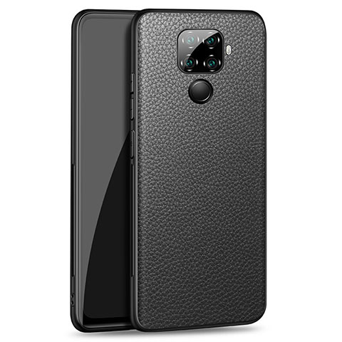 Handyhülle Hülle Luxus Leder Schutzhülle für Huawei Nova 5i Pro Schwarz