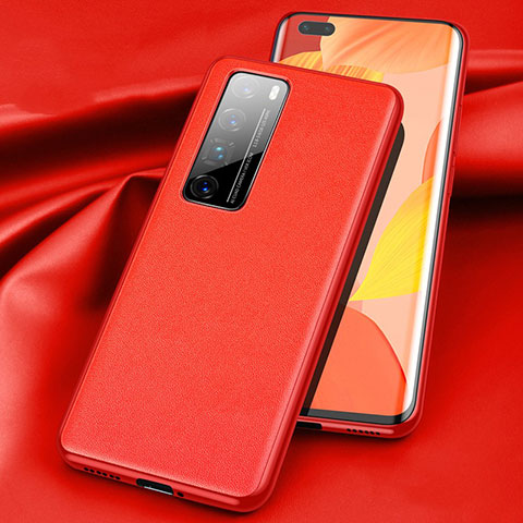 Handyhülle Hülle Luxus Leder Schutzhülle für Huawei Nova 7 Pro 5G Rot