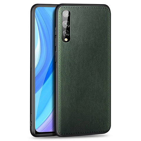 Handyhülle Hülle Luxus Leder Schutzhülle für Huawei P smart S Grün