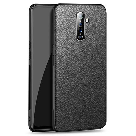 Handyhülle Hülle Luxus Leder Schutzhülle für Oppo Reno Ace Schwarz