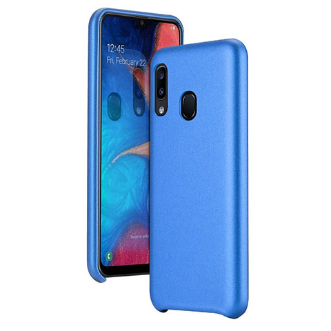 Handyhülle Hülle Luxus Leder Schutzhülle für Samsung Galaxy A20e Blau