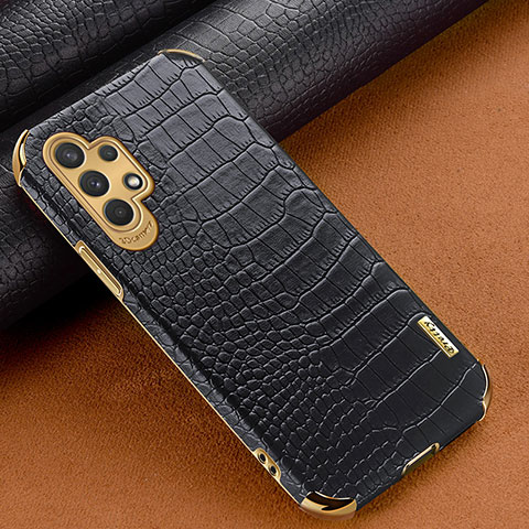 Handyhülle Hülle Luxus Leder Schutzhülle für Samsung Galaxy A32 4G Schwarz