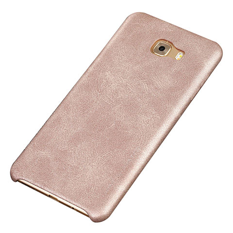 Handyhülle Hülle Luxus Leder Schutzhülle für Samsung Galaxy C9 Pro C9000 Gold