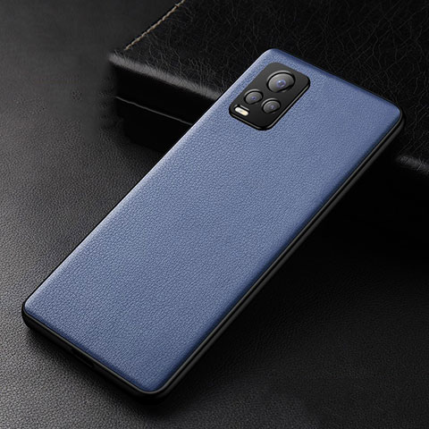 Handyhülle Hülle Luxus Leder Schutzhülle für Vivo V20 Pro 5G Blau