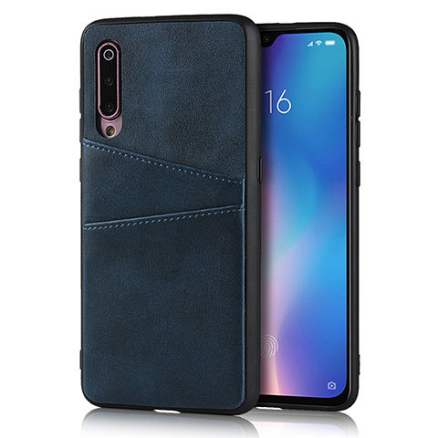 Handyhülle Hülle Luxus Leder Schutzhülle für Xiaomi Mi 9 Blau