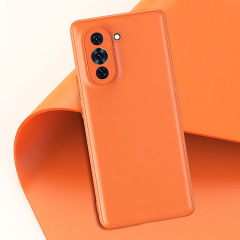 Handyhülle Hülle Luxus Leder Schutzhülle GS1 für Huawei Nova 10 Pro Orange