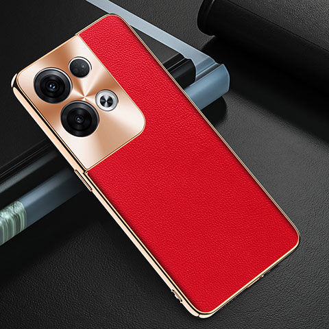 Handyhülle Hülle Luxus Leder Schutzhülle GS1 für Oppo Reno8 Pro 5G Rot