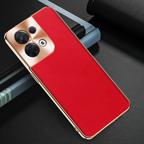 Handyhülle Hülle Luxus Leder Schutzhülle GS1 für Oppo Reno9 5G Rot